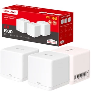 Mercusys Mesh WiFi, WiFi 6 1500 Mbps, WiFi Mesh Coverage up to 6,000 ft²(550 m²) - Afbeelding 1 van 8