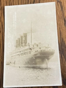 RPPC RMS Mauretania at Liverpool - Picture 1 of 7