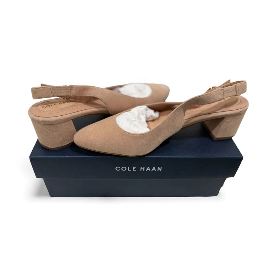 Cole Haan The Go-To Slingback Pump gamuza tostada Foto 1 de 1