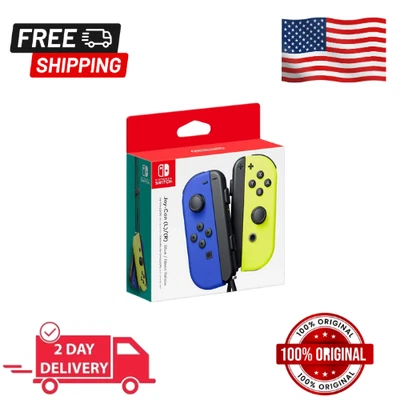 Nintendo Switch Joy-Con Pair | Neon Blue & Neon Yellow – Fast Ship - Image 1 of 4