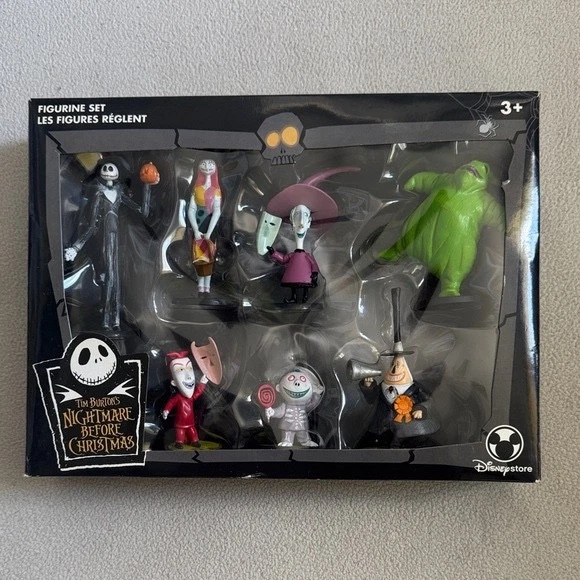Juego de 7 estatuillas Pesadilla antes de Navidad Disney Store Foto 1 de 4