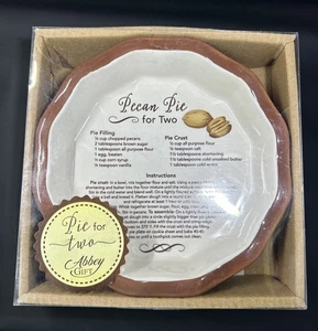 Abbey Gift 5 inch Round Pecan Pie Baking Dish for Two - Picture 1 of 2