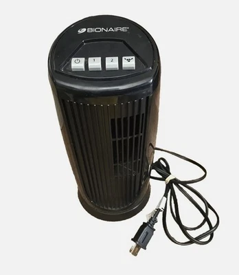 Ventilador Bionaire Mini Torre Oscilante 2 Velocidades Modelo BT015 Negro 12 Pulgadas Foto 1 de 4