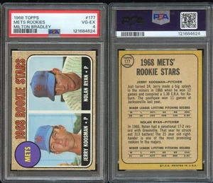 1968 Topps Milton Bradley #177 Nolan Ryan Rookie Koosman HOF ~~ PSA 4 ~~ SHARP - Picture 1 of 1