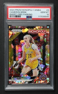 2024 Panini Prizm Monopoly WNBA #6 Cameron Brink Free Parking PSA 10 - Picture 1 of 2
