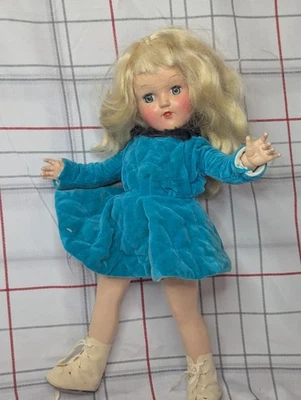 Vintage 1950's Rare Ideal Ice Skating Blonde Toni Doll Original  Dress & Skates - Image 1 of 4