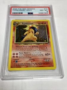 Neo Genesis Unlimited Typhlosion PSA 8 HOLO (7603) 17/111 Pokemon - Picture 1 of 6