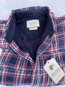 Boston Traders Men's Plaid Brawny LongSleeve Button Down Flannel Shirt Jacket XL - Picture 1 of 3