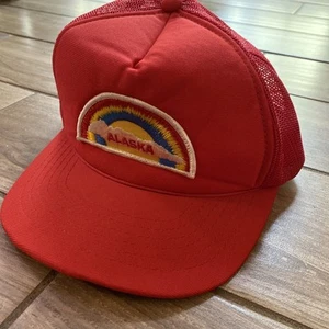 Vintage Alaskan Rainbows Trucker Hat Cap Rare USA - Picture 1 of 10