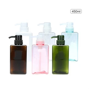 Botella de loción 450 ml dispensador de líquido de viaje contenedor de lavado corporal - Imagen 1 de 12