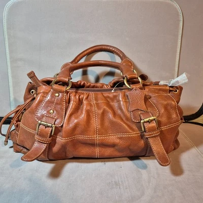 Sac médecin neuf zippé tout cuir avec bretelles, poches etc - Photo 1/4