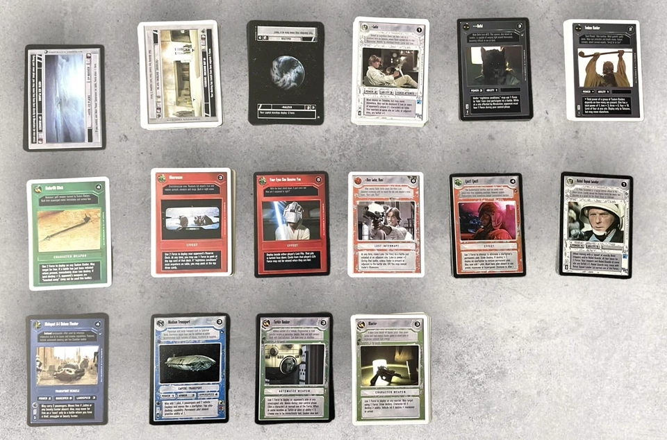1996 Decipher Star Wars CCG Dagobah Incomplete Set About 184 Cards Vintage - Image 1 of 4