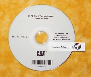 SEBP6429 Caterpillar 257D Muli Terrain Skid Loader Parts Manual Book CD EML FMR - Picture 1 of 1
