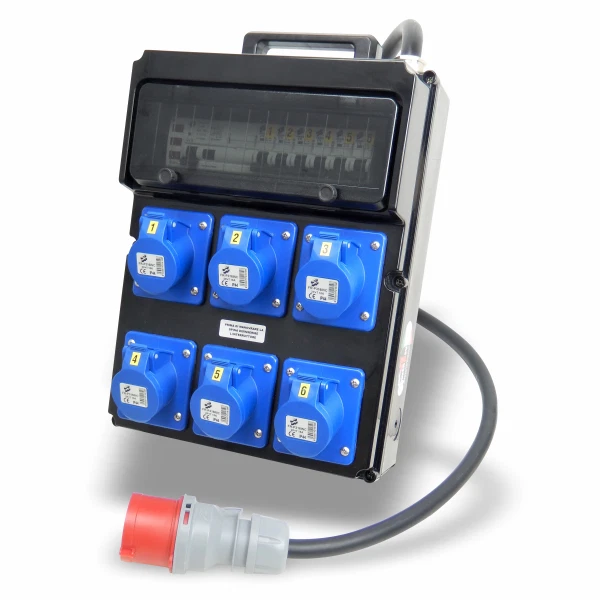 Quadro elettrico portatile PO-CIN 5L/F Portable Electrical Panel 6P 32A - Immagine 1 di 1