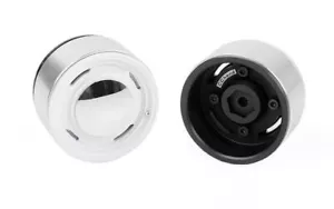 Ruedas CAP de aluminio analógicas de 1,9" BLANCO VVV-C1306 RC4WD buje pulido retro - Imagen 1 de 8