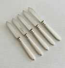 International Silver 1847 Rogers Bros Plain Pointed 5 Fruit Knives Silverplate