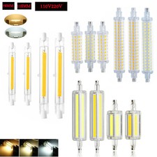 LED R7S Bulb 78mm 118mm COB SMD Light Dimmable 6W 25W T3 J Type Glass Tube Lamp
