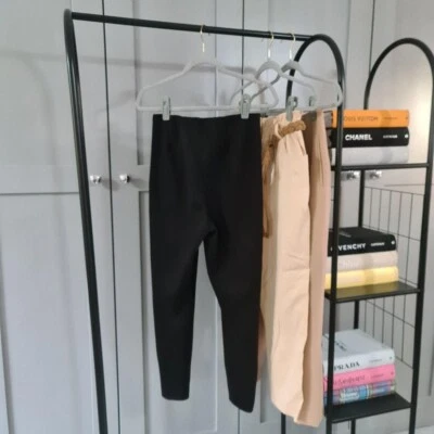 Zara black faux suede leggings size medium - Image 1 of 4