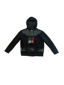 Star Wars Lucasfilm Ltd Boys Size 4/5 Black Graphic Zip Front Hoodie  - Picture 1 of 4