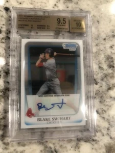 BGS 9.5 2011 BOWMAN CHROME PROSPECTS BLAKE SWIHART AUTO RC #BSW - Picture 1 of 4
