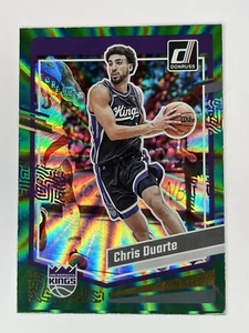 2023-24 Donruss Basketball Chris Duarte Green Holo Laser Parallel #90 Kings - Picture 1 of 1
