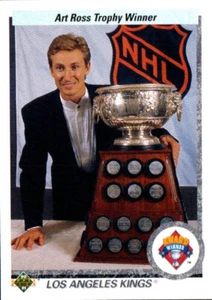 Wayne Gretzky NHL Hockey Card 1990-91 Upper Deck #205 Art Ross Trophy LA Kings - Picture 1 of 2