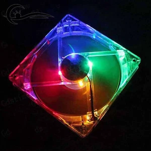 120mm Gehäuse Quad 4LED Licht CPU Lüfter 12cm 4Pin 12V für PC Computer A2TF - Afbeelding 1 van 13