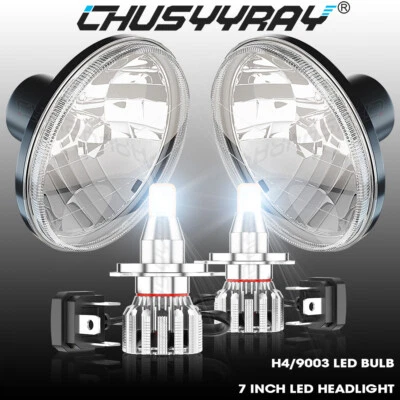 For GMC Jimmy 1973-1979 Brigadier 1981-1988 7" inch LED Headlight High Low Beam - Imagem 1 de 4