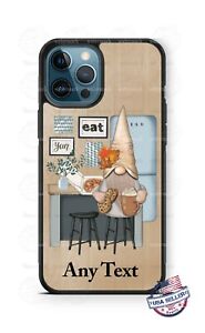 Fall Gnome Drinking Hot Chocolate Personalized Phone Case Cover - cute gift