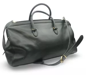 Vintage Coach Madison Lowell Satchel Forest Green Leather ITALY Shoulder XL HUGE - Picture 1 of 24