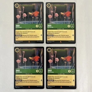 4x Lorcana 79/204 Iago Falso Flamenco Raro Juego de Cartas x4 Cielos Brillantes - Imagen 1 de 2