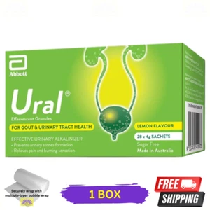 1 x Abbott Ural Effervescent Granules Urine Alkalinizer 4g x 28sachets - Picture 1 of 8