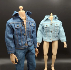 Maßstab 1/6 HT Jeansjacke Jacke Oberteil 12 Zoll TBL Modellkleidung - Bild 1 von 5