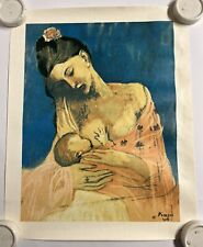 Vintage Lambert Studios “Maternity” Pablo Picasso 1905 22” x 18” Print on Canvas