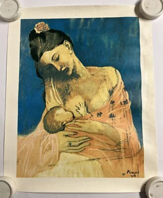 Vintage Lambert Studios “Maternity” Pablo Picasso 1905 22” x 18” Print on Canvas - Image 1 of 4