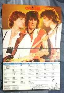 ROLLING STONES LIVE / RON WOOD / MICK JAGGER / 1980 MAGAZINE CENTERFOLD POSTER  - Picture 1 of 1
