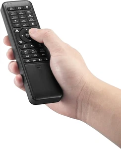 W10 GYRO Air TV Remote,Qwerty Keyboard Fly Mouse for Win 11/10, LED Backlit Keyb - Photo 1/9