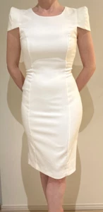 Vestido de boda French Connection blanco S M 36 cóctel - Imagen 1 de 4