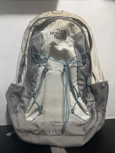 Mochila bufón THE NORTH FACE blanca pequeñas manchas y desgaste - Imagen 1 de 7