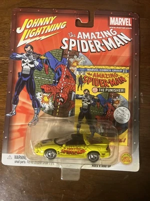 AMAZING SPIDER-MAN 129 JOHNNY LIGHTNING CAR - THE PUNISHER 2002 ESPECIAL SIN USAR, EN CAJA Foto 1 de 4