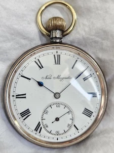 Pocket Watch Swiss 15 Jewels Gents *(FULL WORKING ORDER)* Blued Case 1930s - Picture 1 of 12