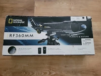 National Geographic Mount Telescope Moon Planet Nature Viewing RF360MM OPEN BOX - Image 1 of 4