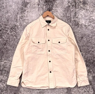 Chaqueta Banana Republic Mediana Para Hombres Malo Algodón Pesado Sarga Sobre Camisa Chaqueta Foto 1 de 4