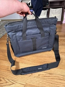 Burton Charter Messenger Bag Laptop Travel - Dark Blue - Picture 1 of 13