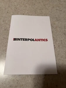 Interpol Antics Zine - 20th Anniversary Booklet Magazine - Rare Promo *IN HAND* - Picture 1 of 3
