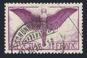 Switzerland C12, used. Michel 191x. Allegorical Figure of Flight, 1924. - Picture 1 of 1
