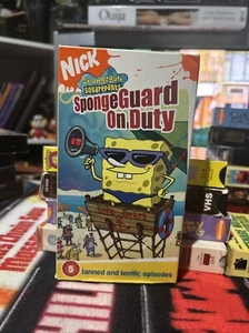 Spongebob Squarepants Sponge Guard On Duty Vhs - Picture 1 of 3