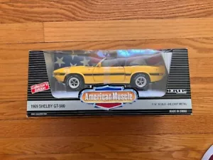 Ertl American Muscle 1:18 Scale 1969 Shelby GT 500 - Yellow - 1995 - No Reserve - Picture 1 of 8