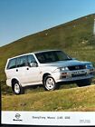 The Ssangyong Musso 2.9D GSE Car Promo Press Release Sales Photo Frameable