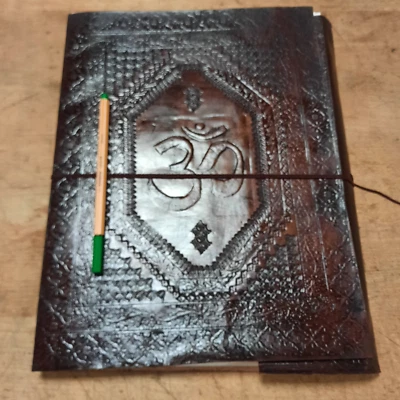 4XL Tagebuch Skizze Kladde Notiz handgeschöpft OM AOUM - 35x25 cm (fast Din A3) - Bild 1 von 4